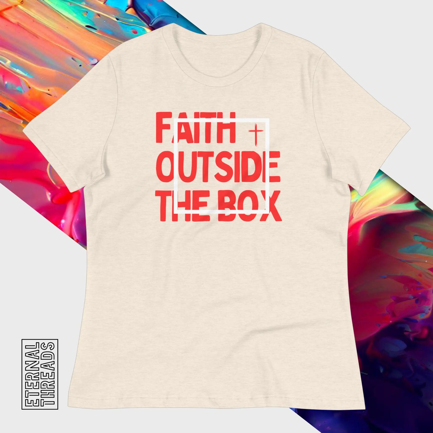 Faith Outside The Box Tee - Relaxed Womens