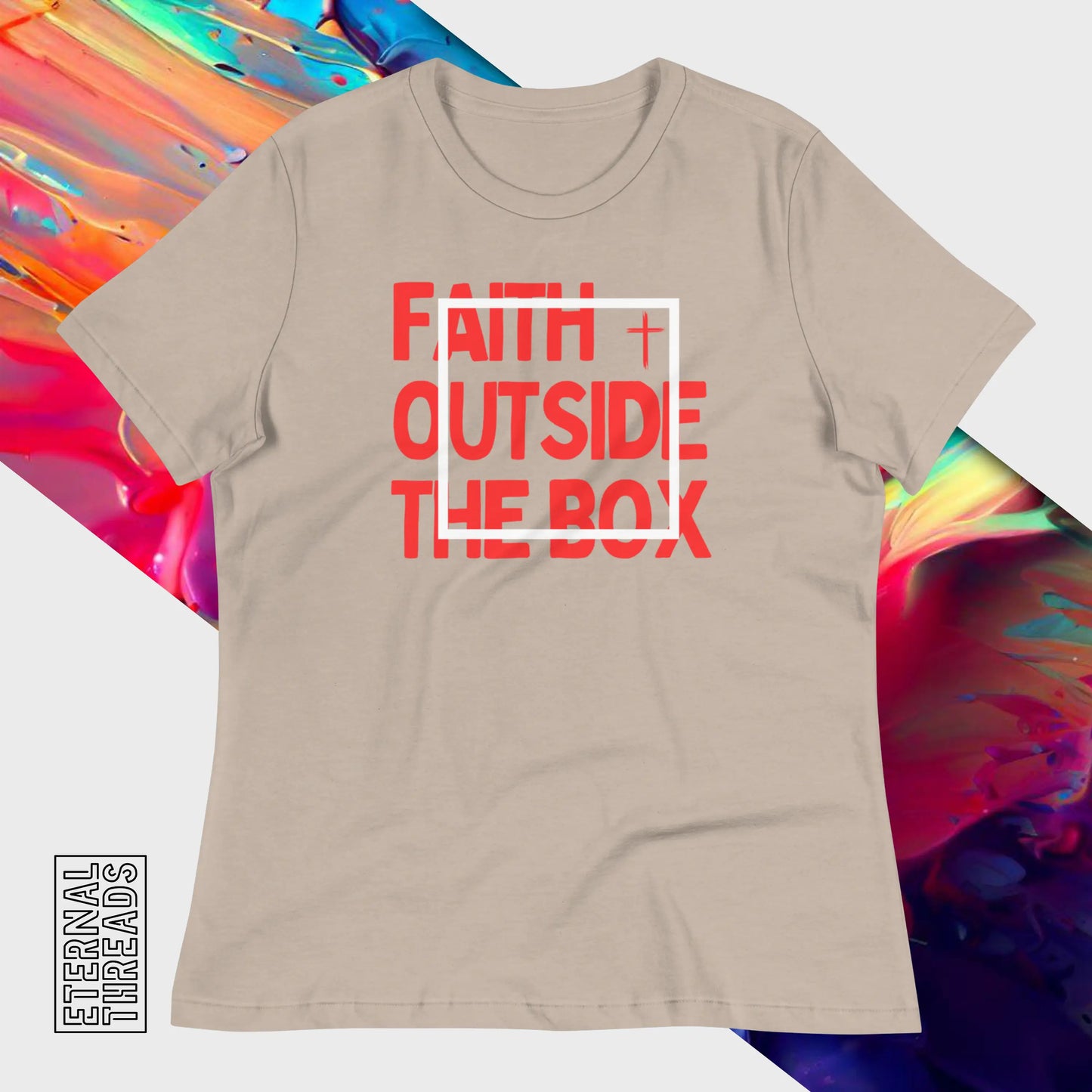 Faith Outside The Box Tee - Relaxed Womens