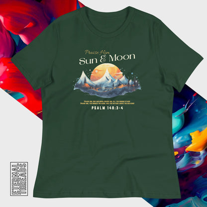 Psalm 148:3-4 Nature Tee - Relaxed Womens