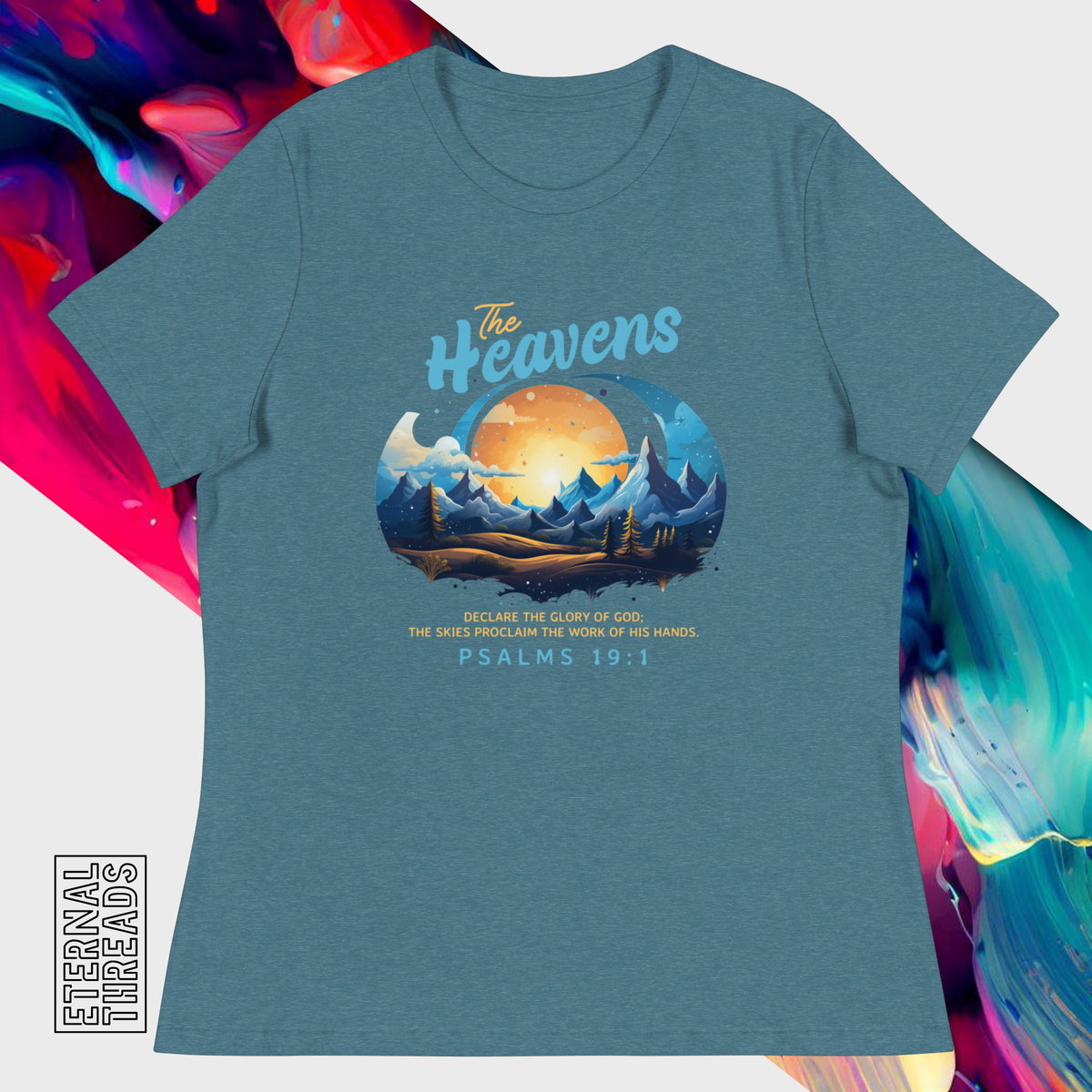 Psalm 19:1 Nature Tee - Relaxed Womens