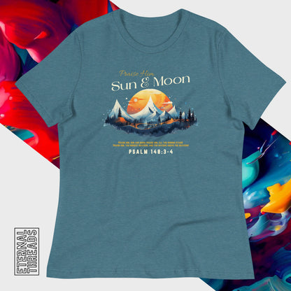 Psalm 148:3-4 Nature Tee - Relaxed Womens