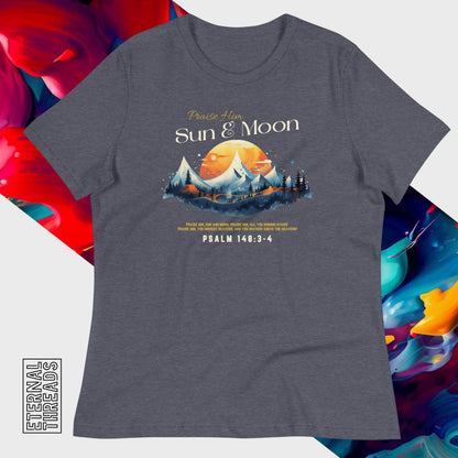 Psalm 148:3-4 Nature Tee - Relaxed Womens