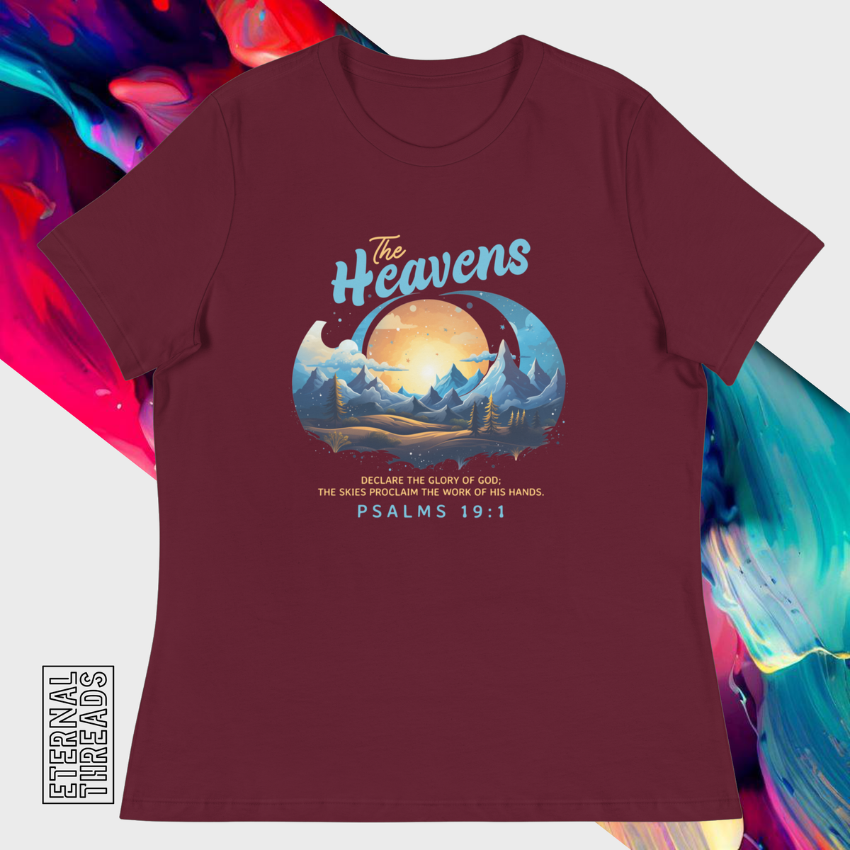 Psalm 19:1 Nature Tee - Relaxed Womens