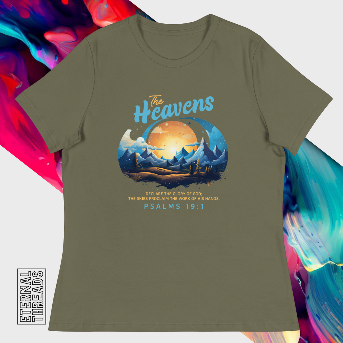 Psalm 19:1 Nature Tee - Relaxed Womens